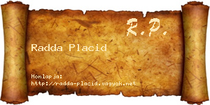 Radda Placid névjegykártya